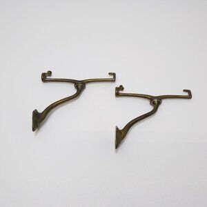 Art Brass Co. San-O-La Brass Bathroom Shelf Support Antique Wall Mount Brackets